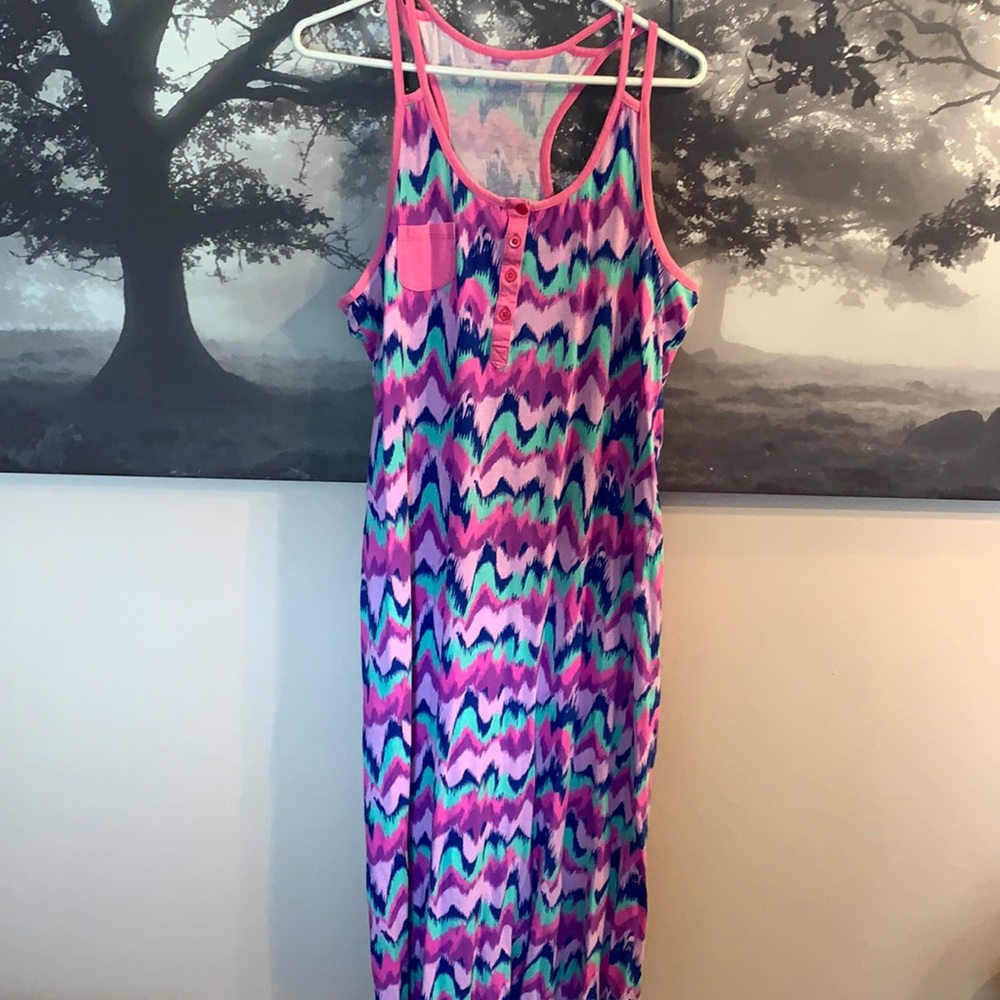Funky colored t shirt dress